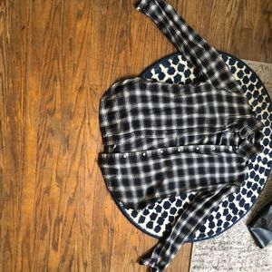 Plaid H&M size 4 shirt